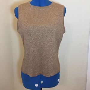 Joseph A. Gold Silk Tank